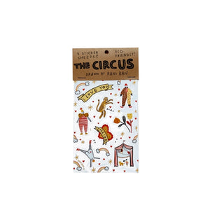 Circus Sticker Sheet - Pack of 3