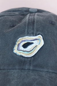 Oyster Embroidered Hat - Washed Navy