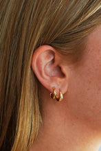 Load image into Gallery viewer, Rory Twist and Thick Gold (Set of Two Hoops)