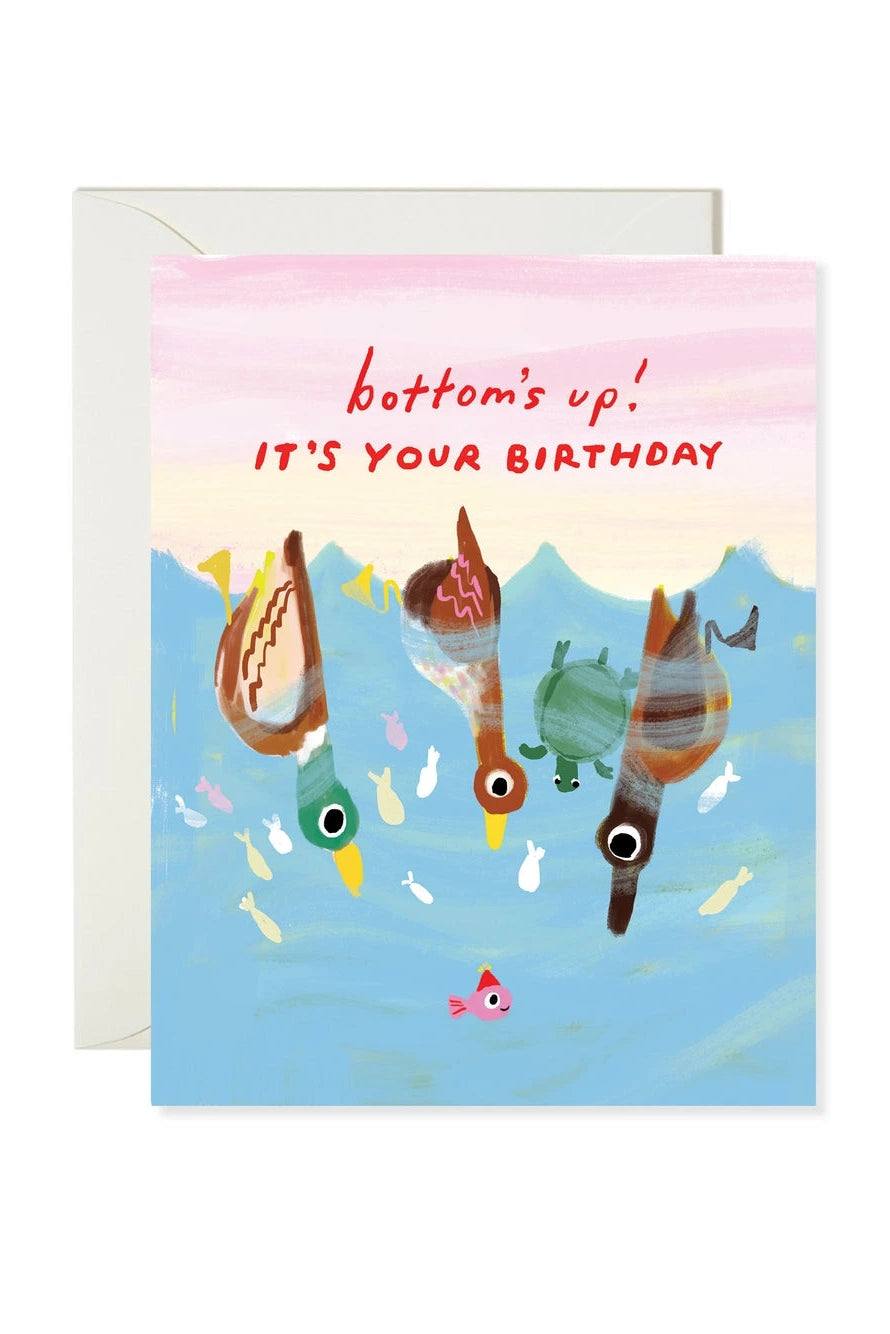 Bottoms Up Birthday Card