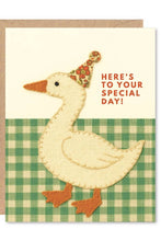 Load image into Gallery viewer, Special Day Duck Greeting Card