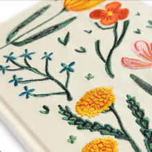 Load image into Gallery viewer, Floral Embroidered Journal