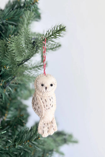 Felt Owl Holiday Ornament