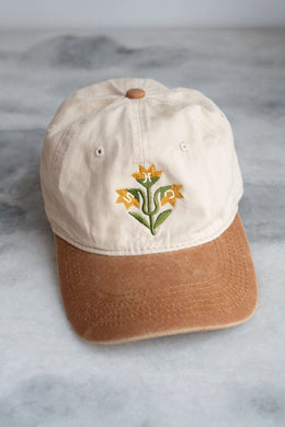 Quilt Flowers Two Tone Ball Cap