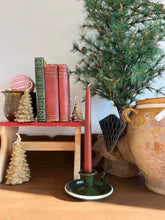 Load image into Gallery viewer, Cranberry Hand Dipped Beeswax Tapers