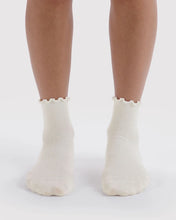 Load image into Gallery viewer, Lettuce Edge Sock Set of 2 - White