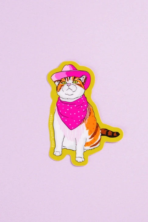 Cowboy Cat Sticker