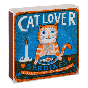 Cat Lover Sardines - Square Safety Matches