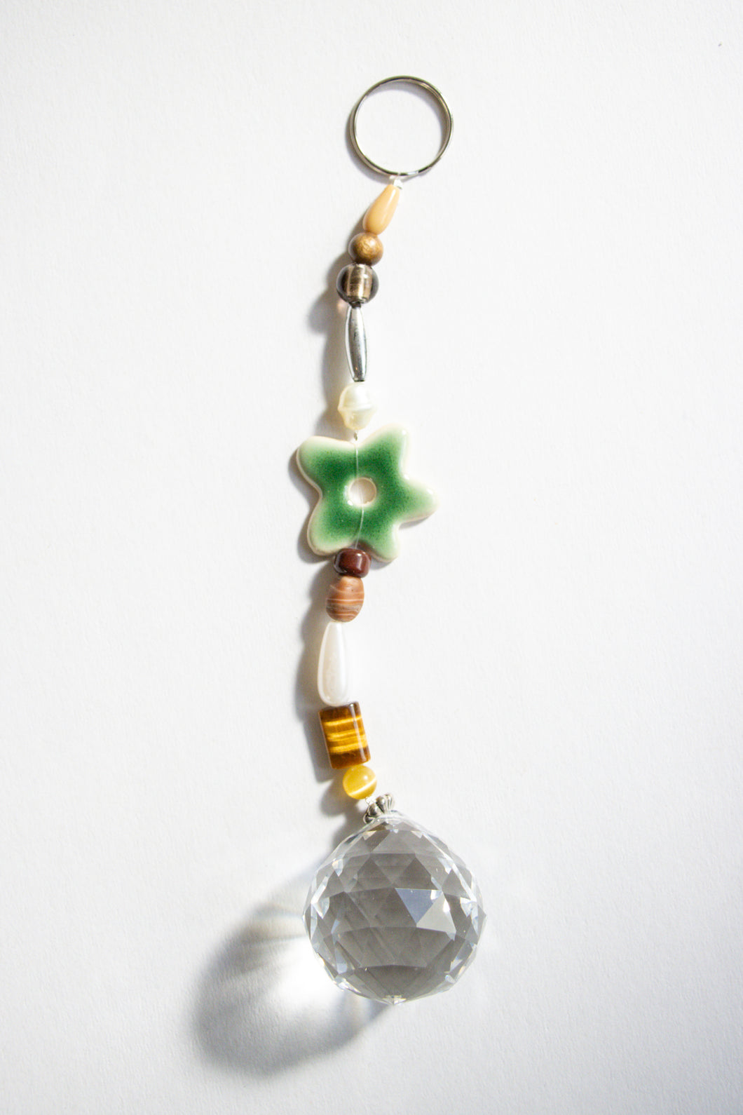Beaded Flower Suncatcher Hanging