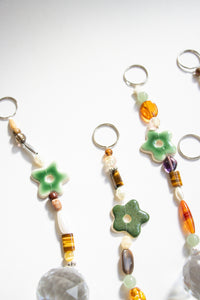 Beaded Flower Suncatcher Hanging