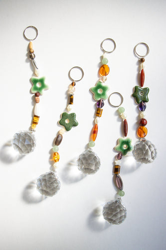 Beaded Flower Suncatcher Hanging