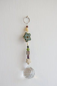 Beaded Flower Suncatcher Hanging