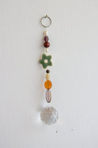 Beaded Flower Suncatcher Hanging