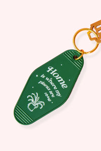 Where my Plants Are Motel Tag Keychain