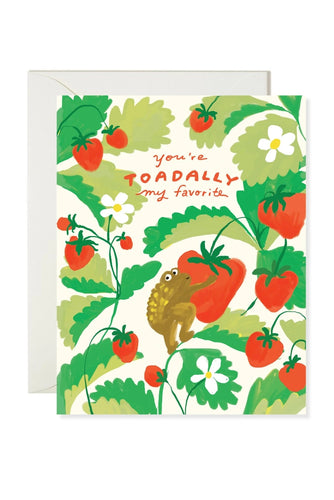 Toadally Favourite Love Card