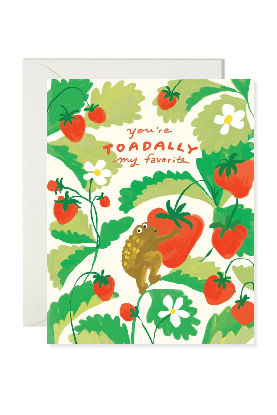 Toadally Favourite Love Card