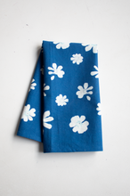Load image into Gallery viewer, Cyanotype Flower Kitchen Tea Towel