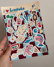 Load image into Gallery viewer, Trinkets A5 Sticker Sheet