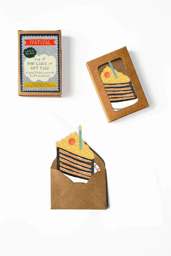 Birthday Cake Mini Cards - Box of 6