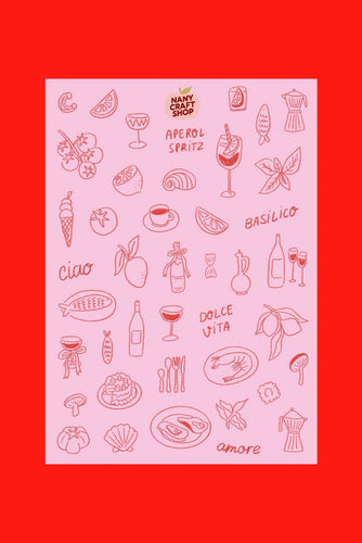 Summer in Italy Sticker Sheet