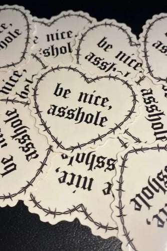 Be Nice Sticker