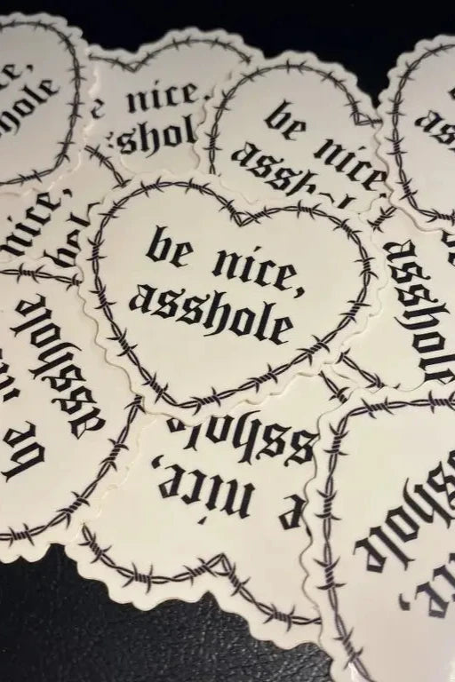 Be Nice Sticker
