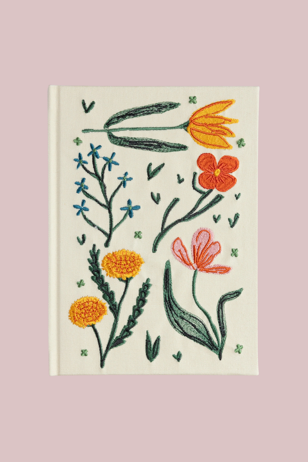 Floral Embroidered Journal