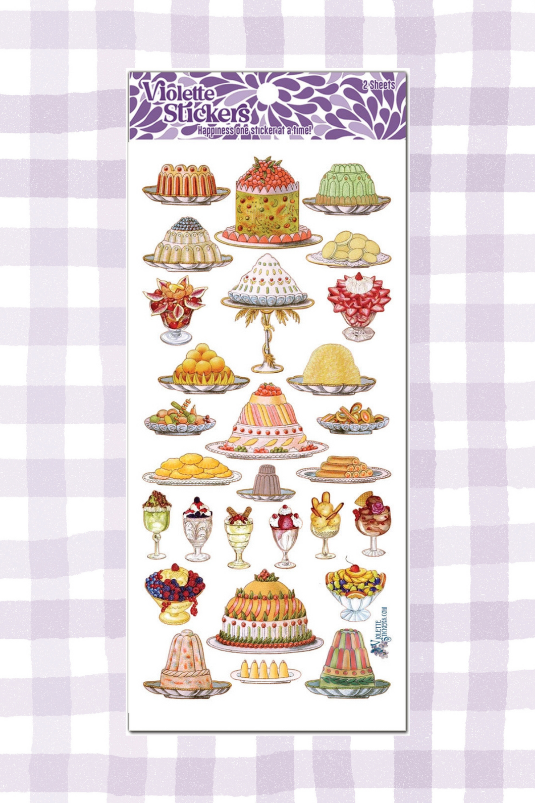 Sticker Sheet - French Desserts