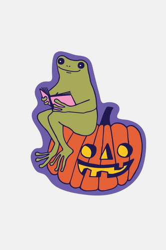 Pumpkin Froggy Sticker