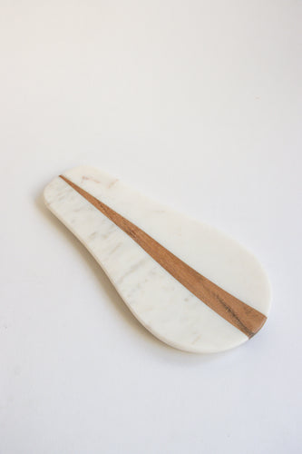 Marble and Wood Spoon Rest - Overstock