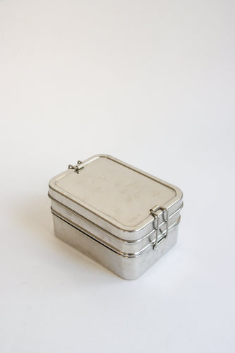 Metal Stacking Storage Container - Vintage