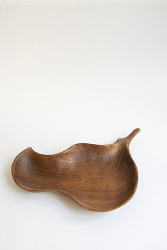 Unique Wood Dish - Vintage