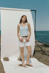 Breeze Tank Top - Mineral Blue