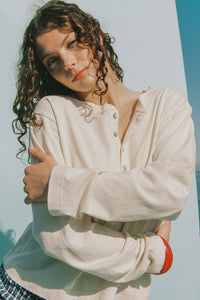 Hemp Bay Henley - Natural