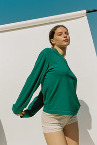 Hemp Bay Henley - Nettle Leaf