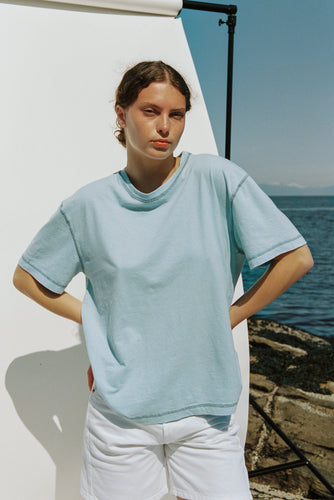 Hemp Rover Tee - Mineral Blue