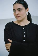 Load image into Gallery viewer, Hemp Bay Henley - Black