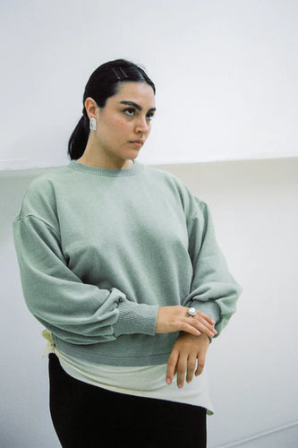 Hemp Cloud Sweater - Sage