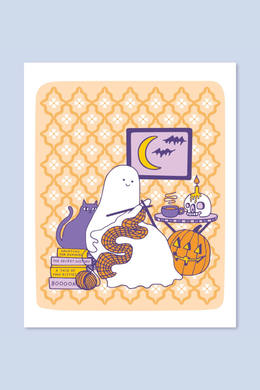 Cozy Ghost Print
