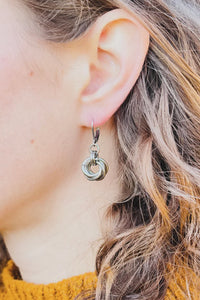 Silver dangly earrings