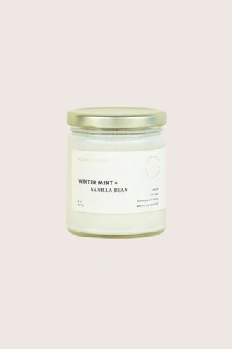 Winter Mint + Vanilla Bean Soy Candle