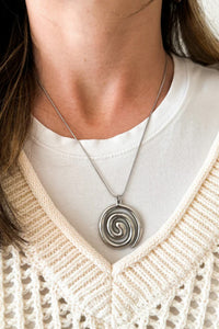 Spiral Necklace - Silver