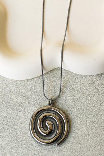 Spiral Necklace - Silver