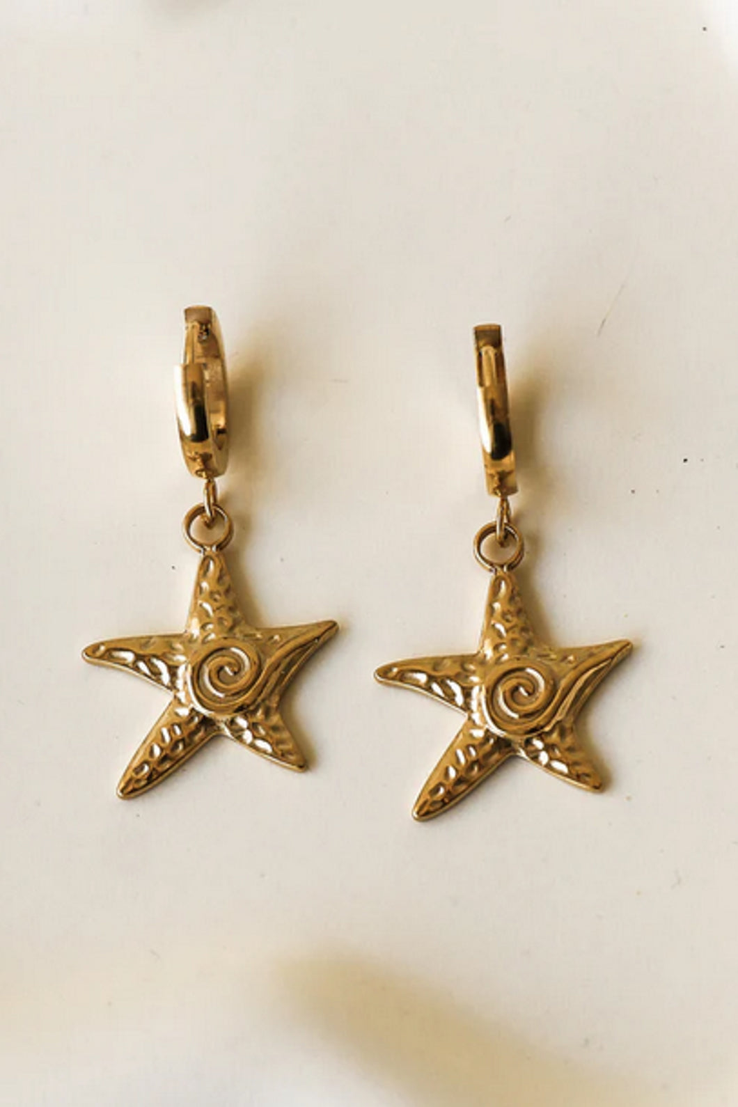 Beach Star Hoops - Gold