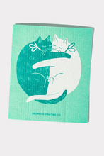Load image into Gallery viewer, Cuddle Cats - Swedish Dishcloth