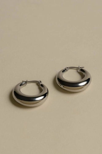 Thick Hoops - Silver