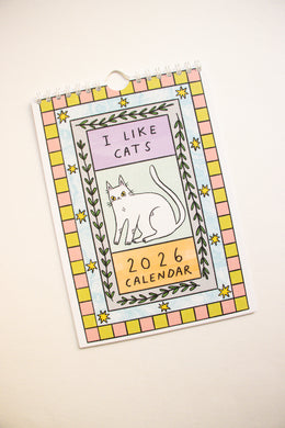 I Like Cats 2026 Wall Calendar
