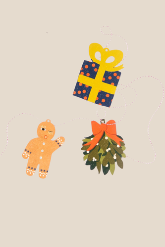 Pack of 3 Holiday Ornaments