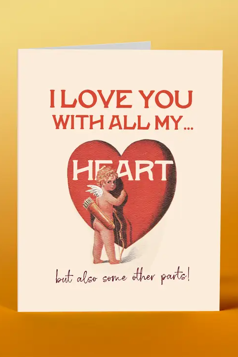 I love you with all my heart card