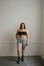 Load image into Gallery viewer, Plus size asymmetrical bralette top in black